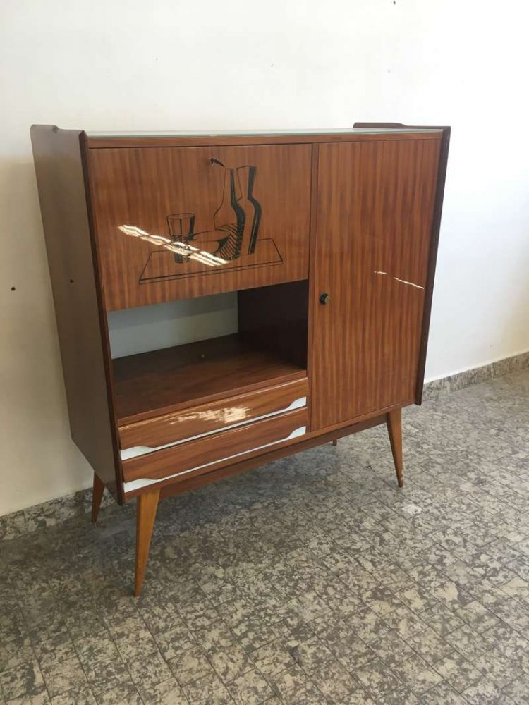 Mobile credenza anni 50 H138 L120 P47 LABORATORIO VINTAGE