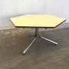 Tavolini esagonali da asilo in formica vintage H54 Diam. 86