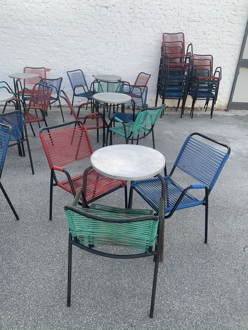 Set tavoli e sedie da bar vintage - SOLO NOLEGGIO ...