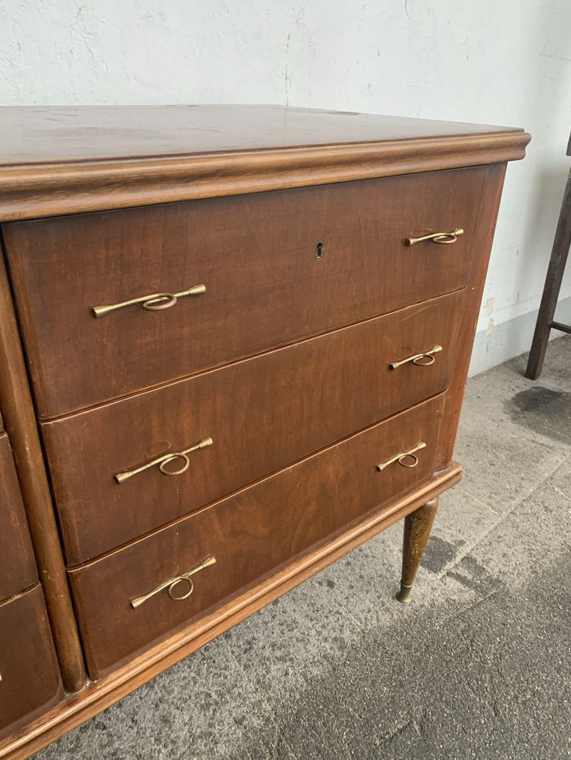 Mobile credenza cassettiera anni 50 H89 L 138 P56 cm LABORATORIO VINTAGE