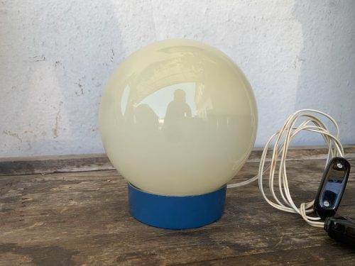 Lampada da tavolo base azzurra anni 70