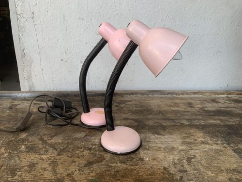 Lampade da tavolo rosa vintage - coppia