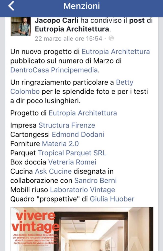 Casa privata pubblicata su dentroCASA
