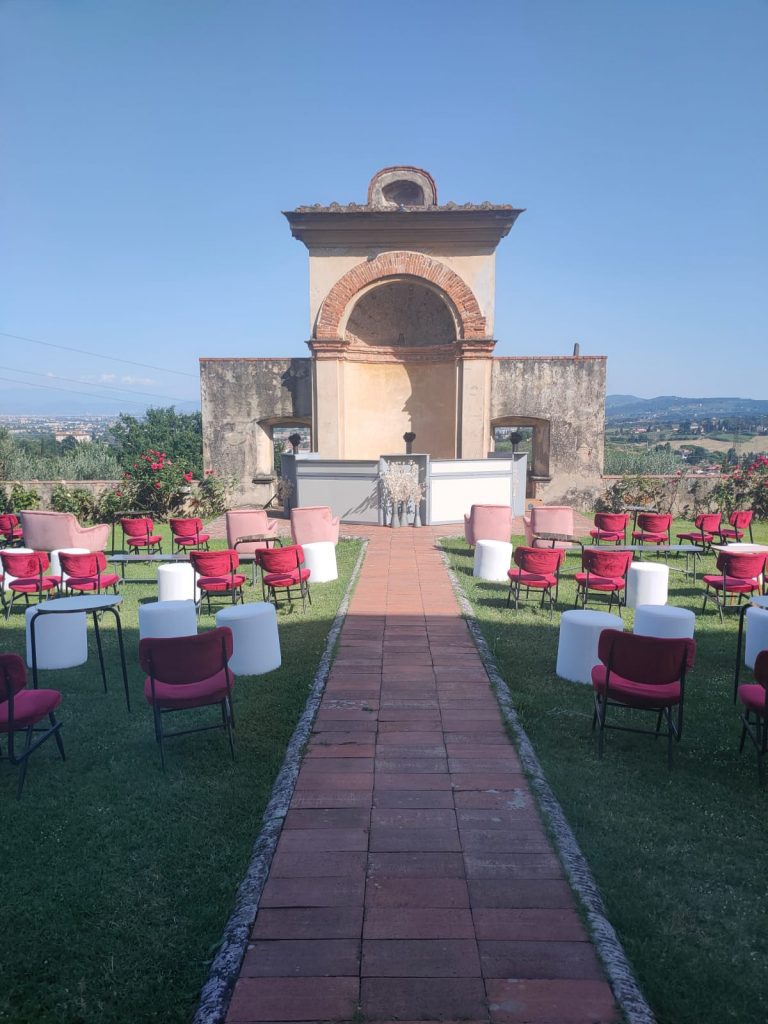 Allestimento location per matrimonio