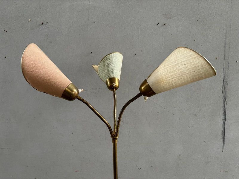 Lampada da terra vintage 3 coni colorati - H158 cm - SOLO NOLEGGIO - immagine 2