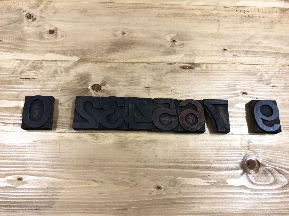 Lettere tipografiche in legno vintage - immagine 11