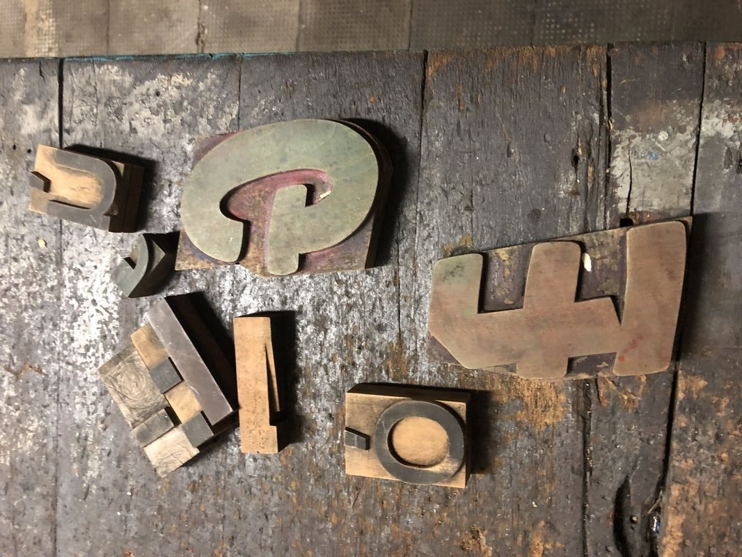 Lettere tipografiche in legno vintage - immagine 14