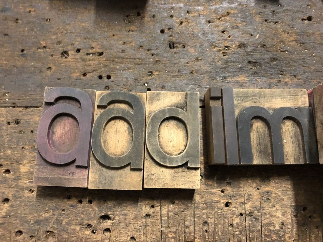 Lettere tipografiche in legno vintage - immagine 15