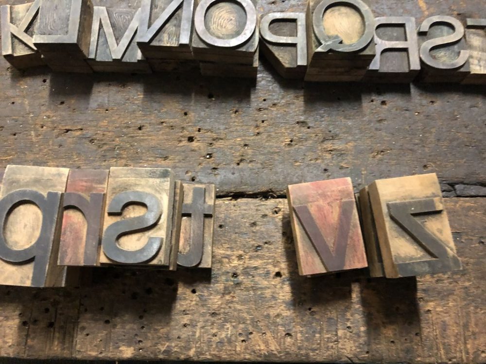 Lettere tipografiche in legno vintage - immagine 17