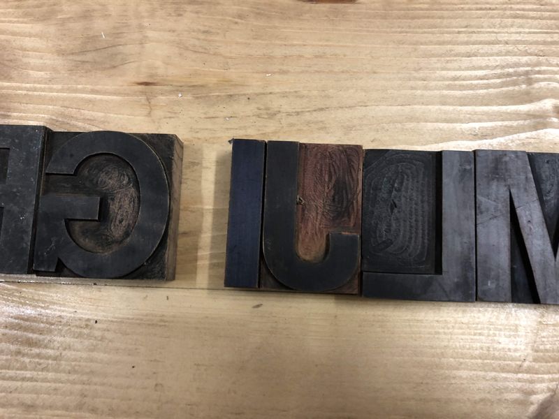 Lettere tipografiche in legno vintage - immagine 6