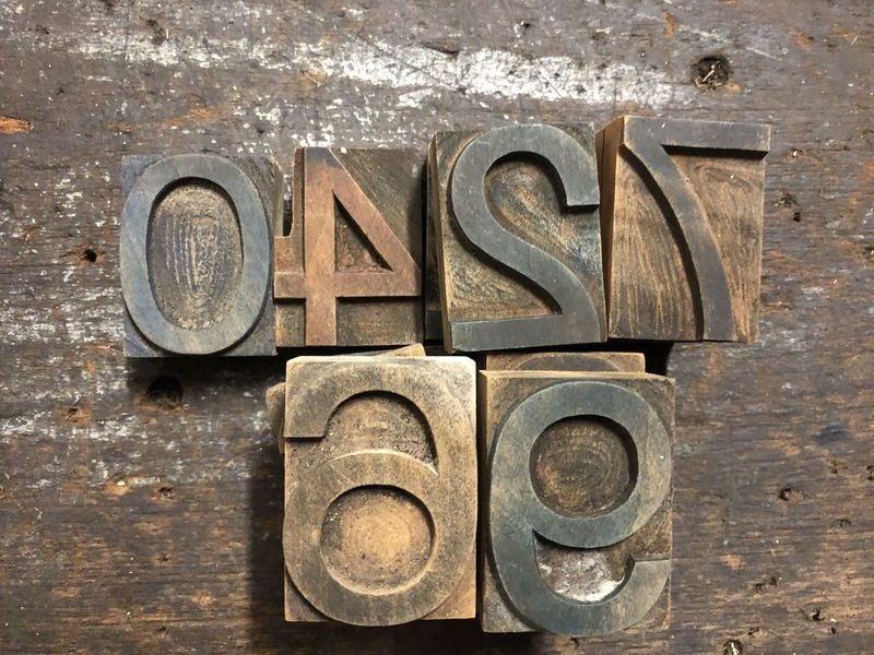 Lettere tipografiche in legno vintage - immagine 18
