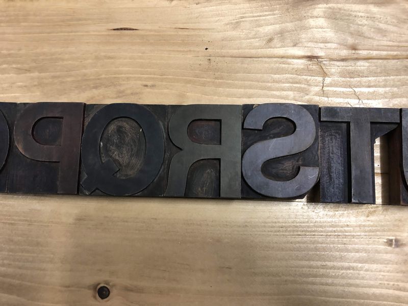 Lettere tipografiche in legno vintage - immagine 8