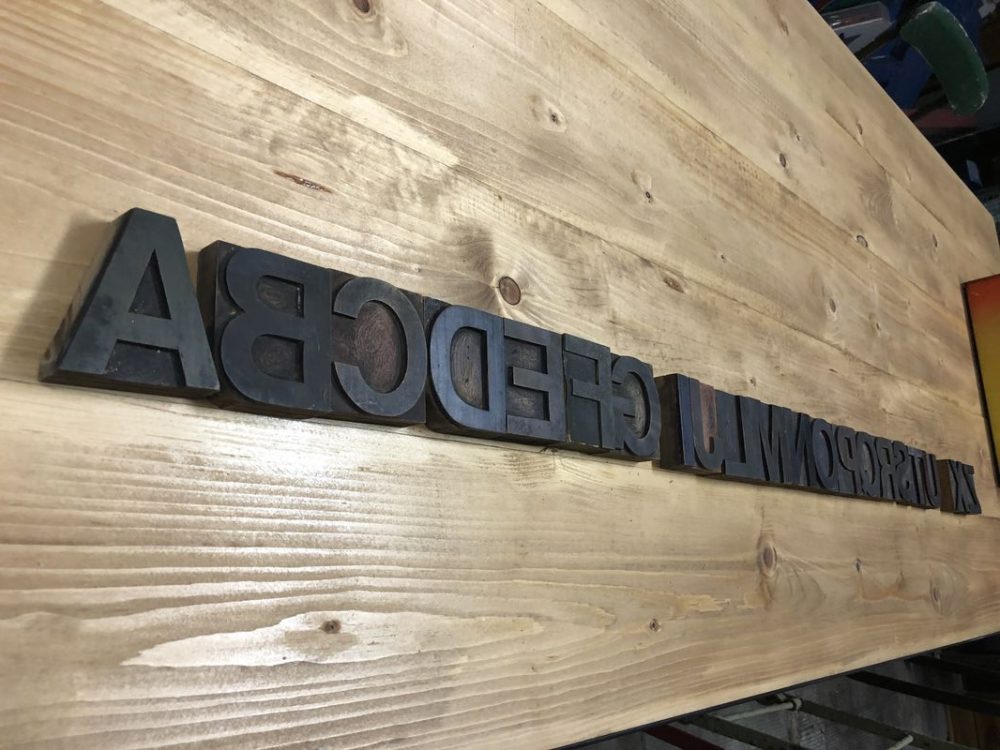 Lettere tipografiche in legno vintage - immagine 10