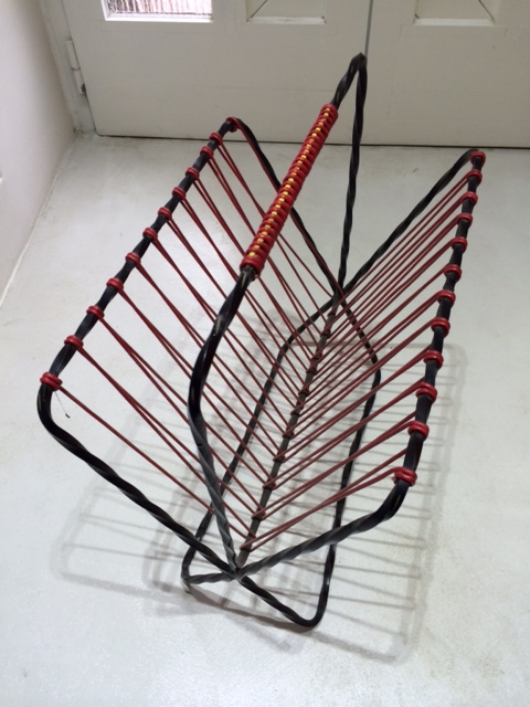 Portariviste vintage in corda di pvc - immagine 2