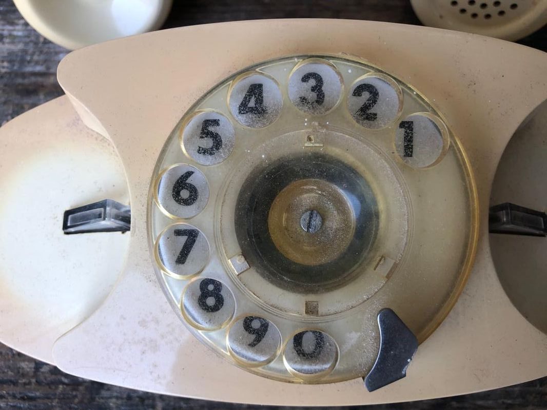 Telefono color beige vintage - immagine 3