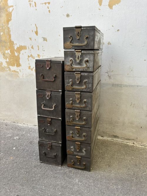 Cassette sicurezza vintage H18 LxL 17x43 cm e H10 LxL 16x41 cm - SOLO NOLEGGIO