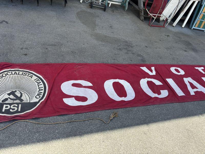 Striscione vintage Partito Socialista - immagine 4