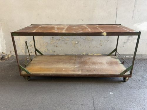 Carrello ferroviario in ferro vintage - H106 LxL 224x100 cm