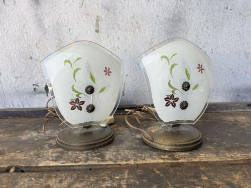 Lampade da comodino vintage coppia
