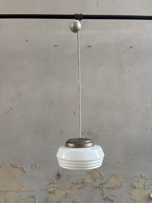 Lampadario vintage in vetro