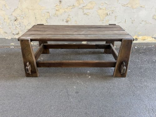 Tavolino vintage in legno - H42 LxL109x56 cm