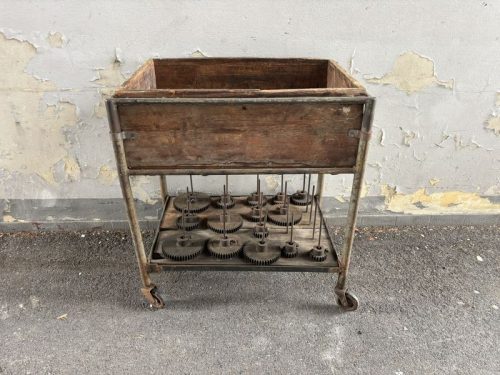 Carrellino vintage da lavoro - H71 LxL 64x44 cm