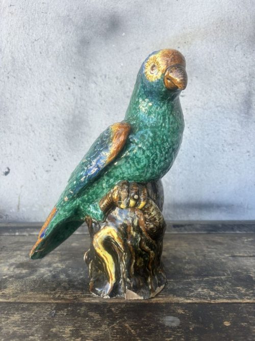 Pappagallo vintage in ceramica - SOLO NOLEGGIO