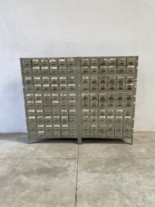 Cassettiera ferramenta vintage - H200 L160 P35 cm