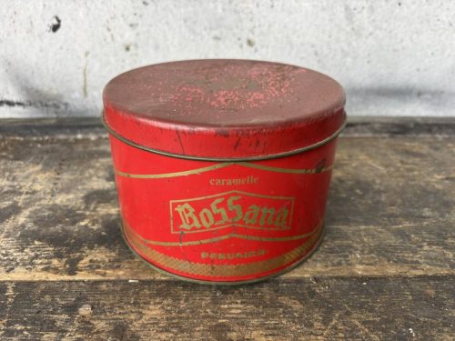 Scatola latta caramelle Rossana vintage