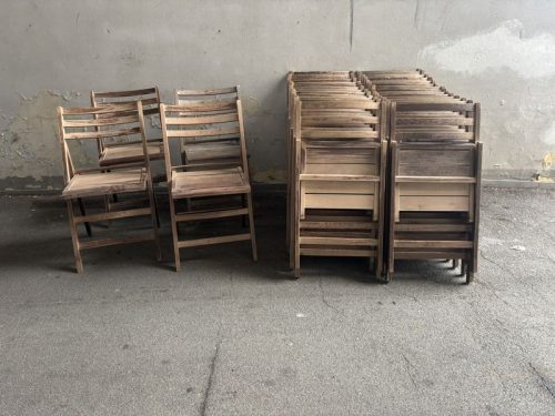 Sedie pieghevoli vintage - 32 pezzi