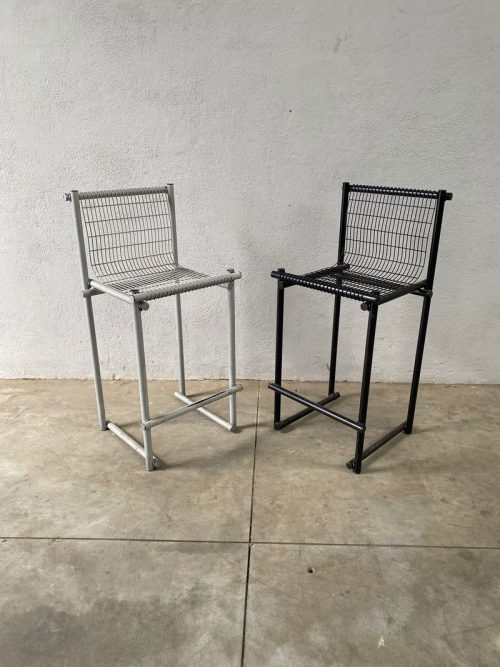 Sgabelli con schienale design - H seduta 67 cm