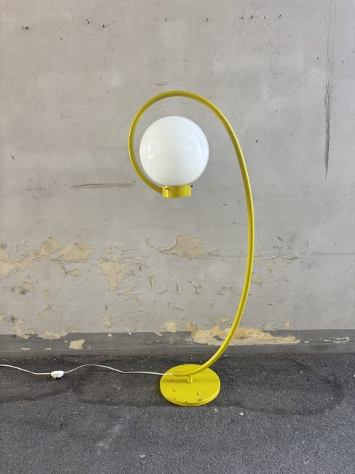 Lampada da terra vintage arco gialla - H143 cm