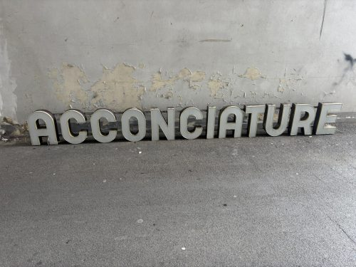 Insegna acconciature vintage - H135 L330 cm