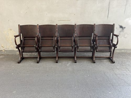 Sedia cinema vintage - H90 L250 P40 cm - SOLO NOLEGGIO