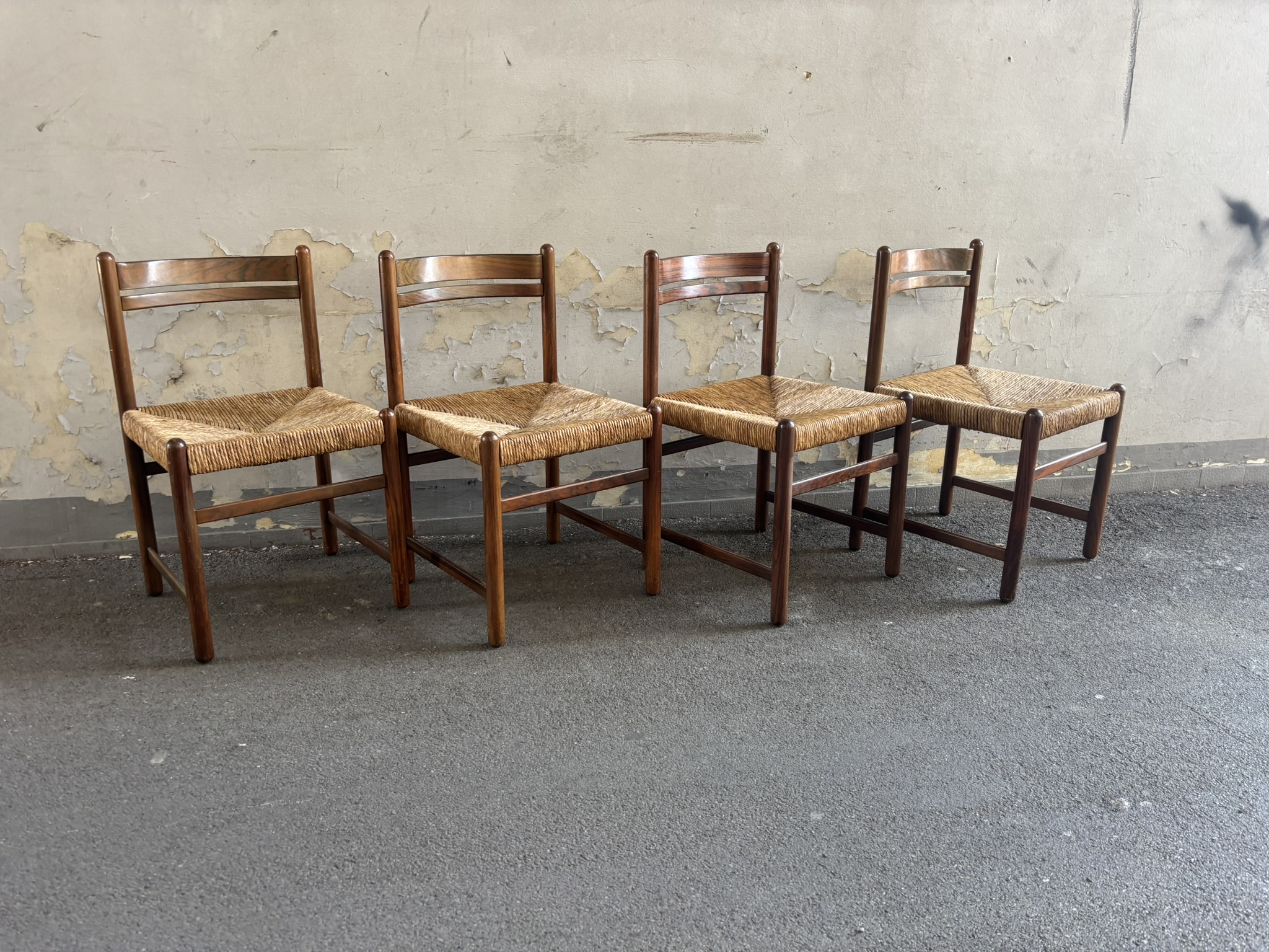 Sedie vintage in paglia